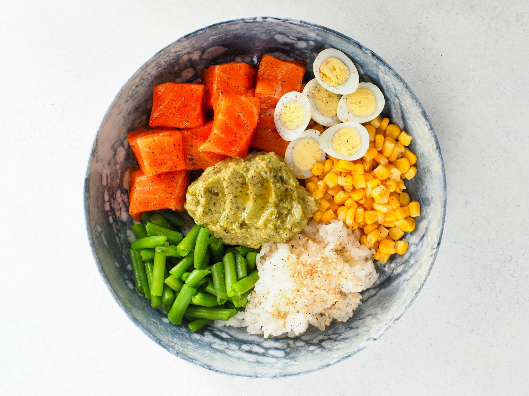 Lemony Salmon, Quinoa & White Bean Bowl