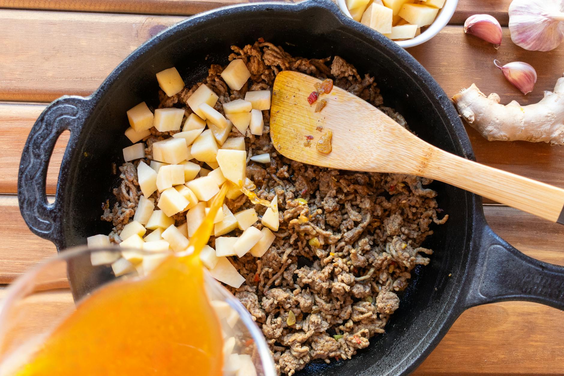 Soothing Ginger Turkey Rice Skillet