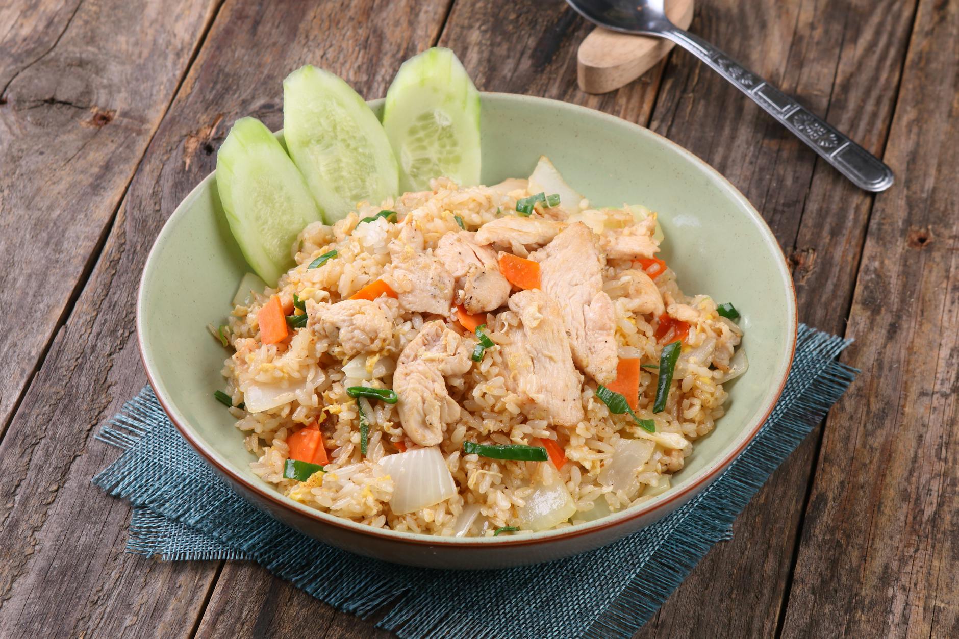 Ginger Poached Chicken with Carrot Rice