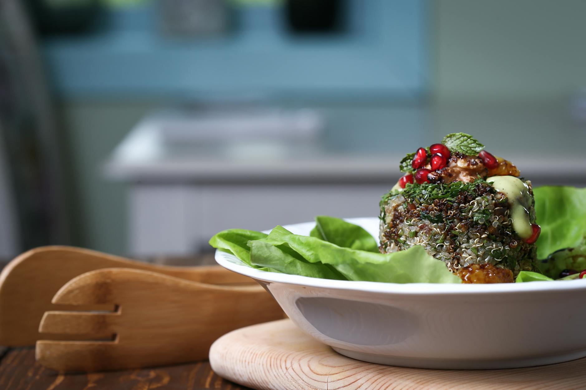 Warm Lentil, Quinoa & Greens Bowl
