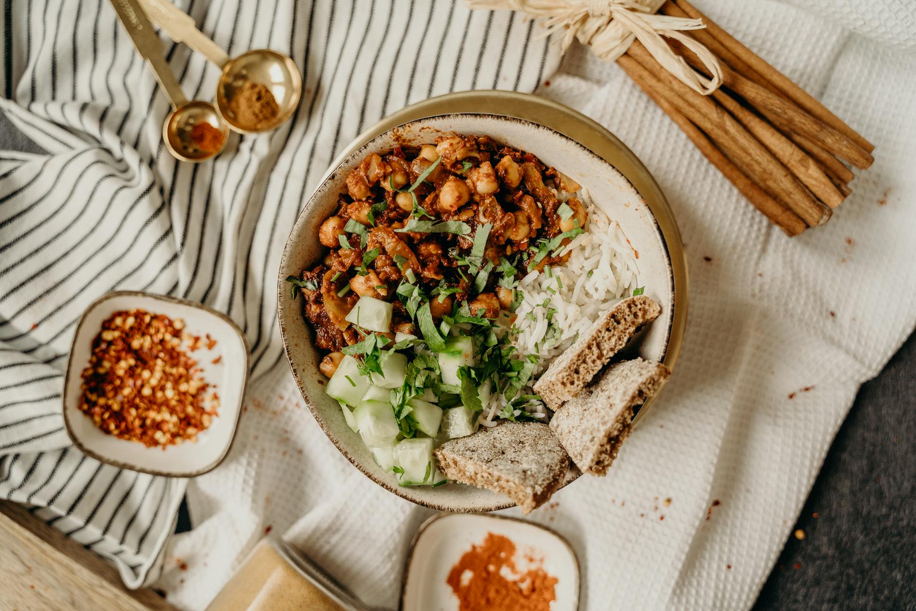 Herbed Turkey & Brown Rice Mini Pita Bowls