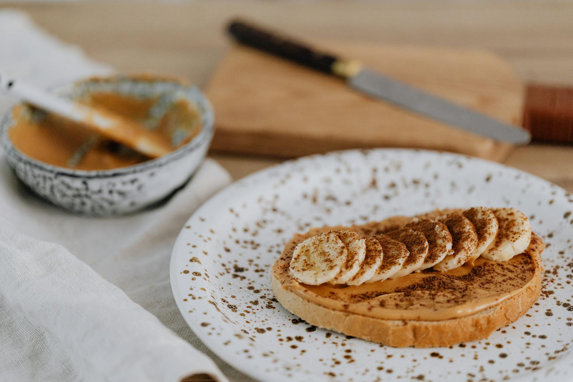 Cinnamon Lentil Toast with Calm Cocoa Protein Spread